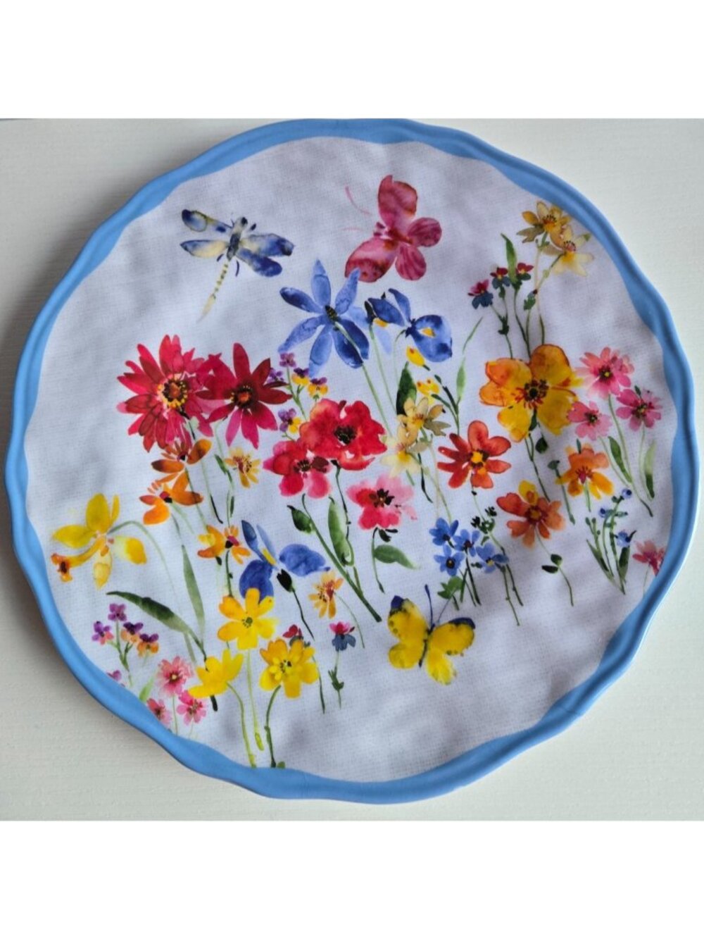 Far East Brokers & Consultants Butterfly Dragonfly Floral Dinner Plates Lot of 2 - Picture 5 of 8